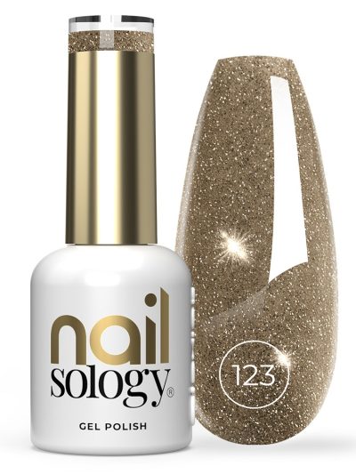Clavier Nailsology lakier hybrydowy z brokatem 123 Golden Treasure 8ml