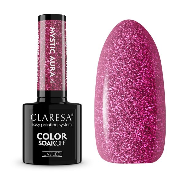 Claresa Color Soak Off UV/LED Mystic Aura lakier hybrydowy 4 5g
