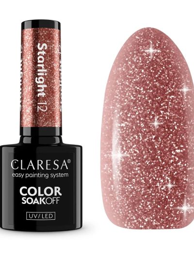 Claresa Soak Off UV/LED Starlight lakier hybrydowy 12 5g