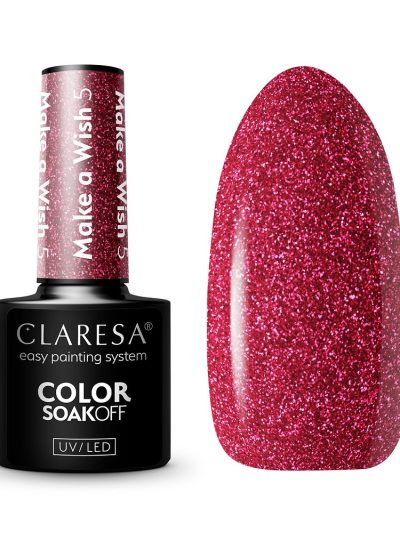Claresa Color Soak Off UV/LED Make a Wish lakier hybrydowy 5 5g