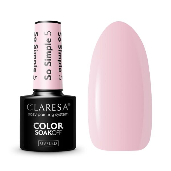 Claresa Color Soak Off UV/LED So Simple lakier hybrydowy 5 5g
