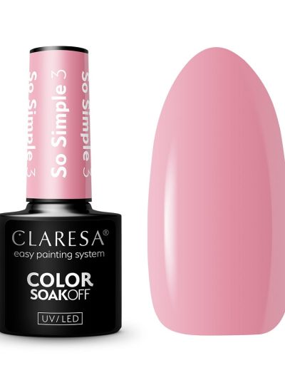 Claresa Color Soak Off UV/LED So Simple lakier hybrydowy 3 5g