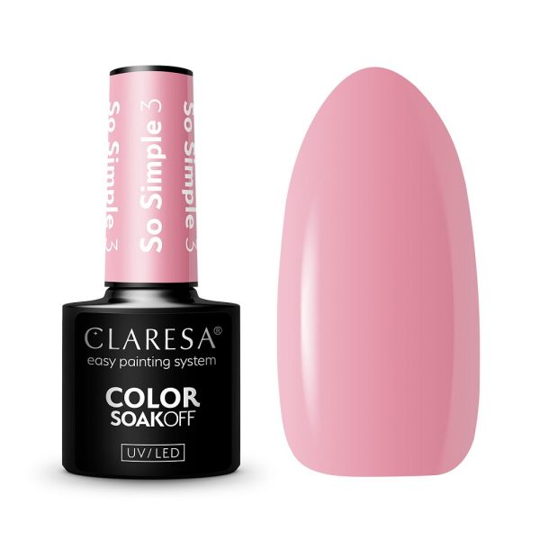 Claresa Color Soak Off UV/LED So Simple lakier hybrydowy 3 5g