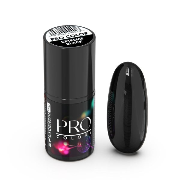 Excellent PRO Pro Colors lakier hybrydowy 70 Extreme Black 7g