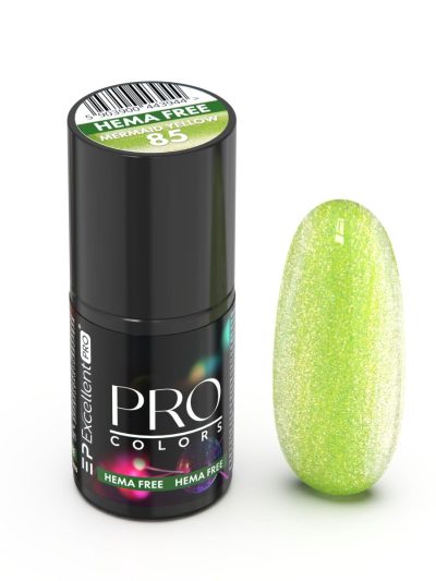 Excellent PRO Pro Colors Hema Free lakier hybrydowy 85 Marmaid Yellow 7g