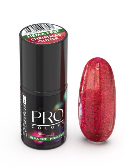 Excellent PRO Pro Colors Hema Free lakier hybrydowy 20 Christmas Glitter 7g