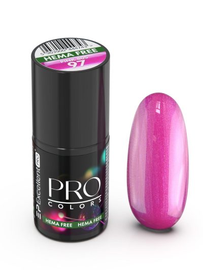 Excellent PRO Pro Colors Hema Free lakier hybrydowy 97 Pink 80S 7g