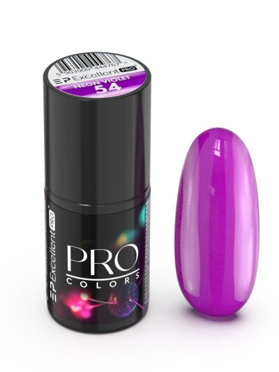 Excellent PRO Pro Colors lakier hybrydowy 54 Neon Violet 7g
