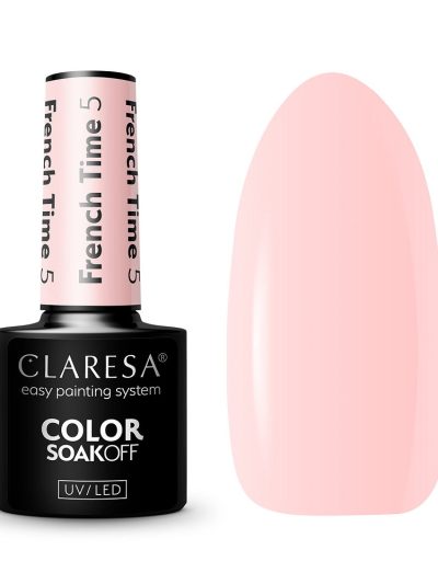 Claresa Color Soak Off UV/LED lakier hybrydowy French Time 5 5g