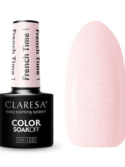 Claresa Color Soak Off UV/LED lakier hybrydowy French Time 1 5g