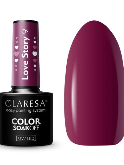 Claresa Color Soak Off UV/LED lakier hybrydowy Love Story 9 5g
