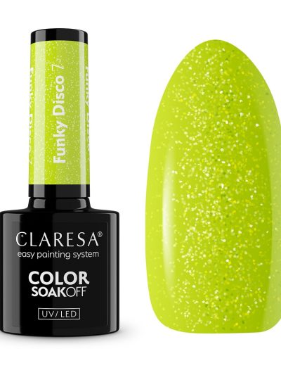 Claresa Soak Off UV/LED Funky Disco lakier hybrydowy 7 5g