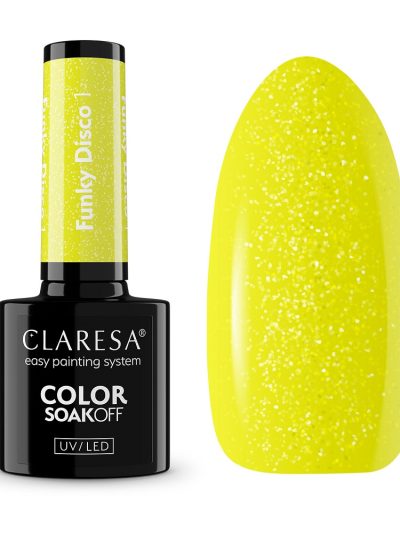 Claresa Soak Off UV/LED Funky Disco lakier hybrydowy 1 5g