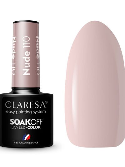 Claresa Soak Off UV/LED Nude lakier hybrydowy 110 5g