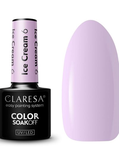 Claresa Soak Off UV/LED Ice Cream lakier hybrydowy 6 5g