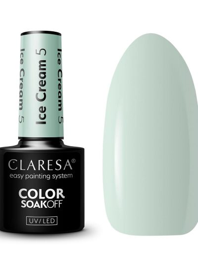 Claresa Soak Off UV/LED Ice Cream lakier hybrydowy 5 5g