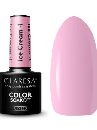 Claresa Soak Off UV/LED Ice Cream lakier hybrydowy 4 5g