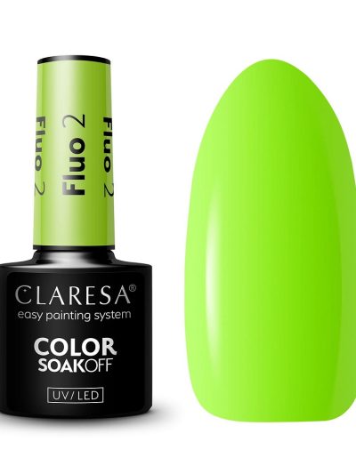 Claresa Soak Off UV/LED Fluo lakier hybrydowy 2 5g