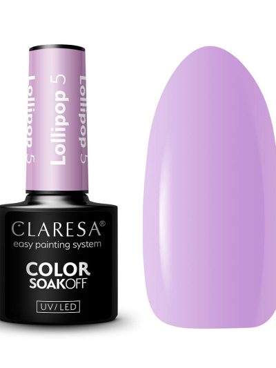 Claresa Soak Off UV/LED Lollipop lakier hybrydowy 5 5g