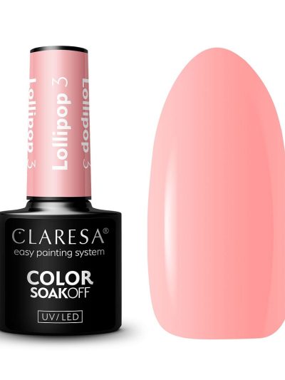 Claresa Soak Off UV/LED Lollipop lakier hybrydowy 3 5g