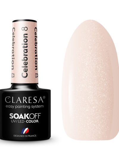 Claresa Soak Off UV/LED Celebration lakier hybrydowy 8 5g