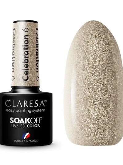 Claresa Soak Off UV/LED Celebration lakier hybrydowy 6 5g