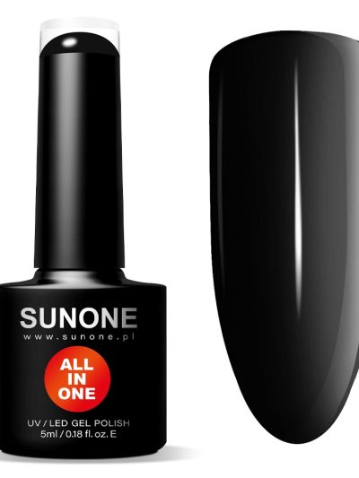 Sunone All In One lakier hybrydowy 3w1 Czarna Inez 5ml