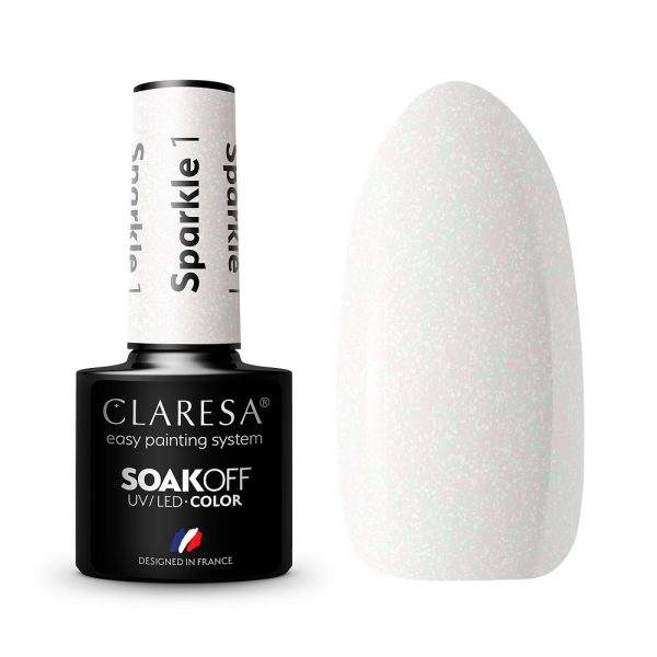 Claresa Soak Off UV/LED Sparkle lakier hybrydowy 1 5g