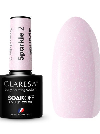 Claresa Soak Off UV/LED Sparkle lakier hybrydowy 2 5g
