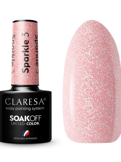Claresa Soak Off UV/LED Sparkle lakier hybrydowy 3 5g
