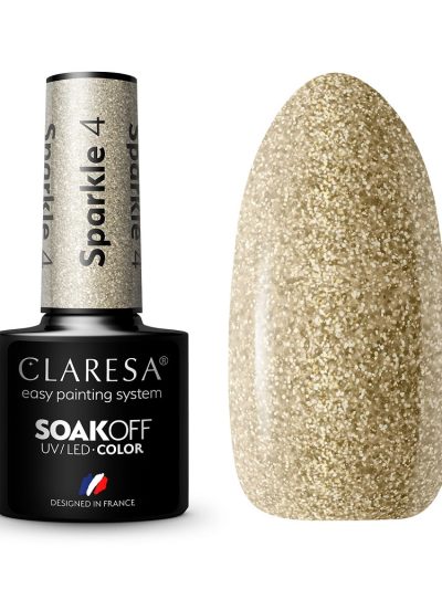 Claresa Soak Off UV/LED Sparkle lakier hybrydowy 4 5g