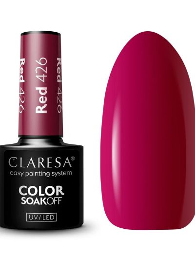 Claresa Color Soak Off UV/LED Red lakier hybrydowy 426 5g