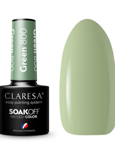 Claresa Soak Off UV/LED Green lakier hybrydowy 800 5g