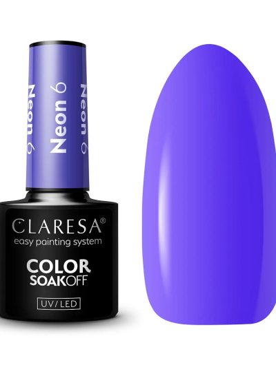 Claresa Color Soak Off UV/LED Neon lakier hybrydowy 6 5g