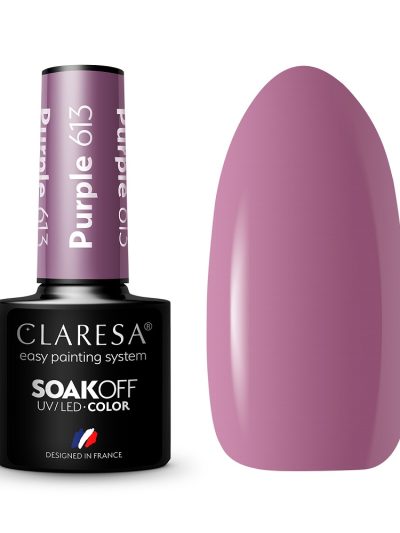 Claresa Soak Off UV/LED Purple lakier hybrydowy 613 5g