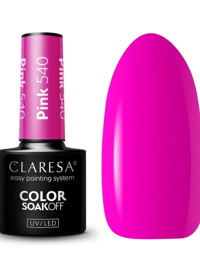 Claresa Color Soak Off UV/LED Pink lakier hybrydowy 540 5g