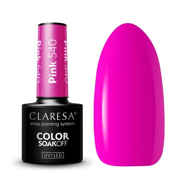 Claresa Color Soak Off UV/LED Pink lakier hybrydowy 540 5g