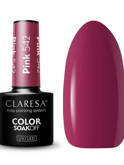Claresa Color Soak Off UV/LED Pink lakier hybrydowy 542 5g