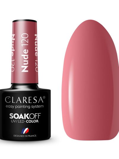 Claresa Soak Off UV/LED Nude lakier hybrydowy 120 5g