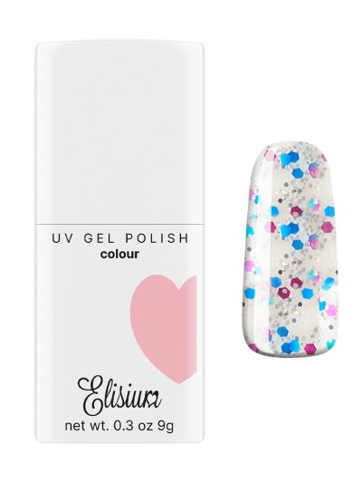 Elisium Colour UV Gel Polish lakier hybrydowy 098 Crazy Conffetti 9g