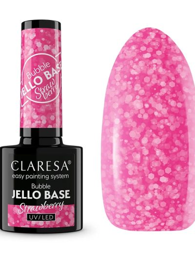 Claresa Bubble Jello Base baza hybrydowa Strawberry 5g