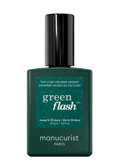 Manucurist Green Flash lakier nawierzchniowy Shimmery Silver 15ml