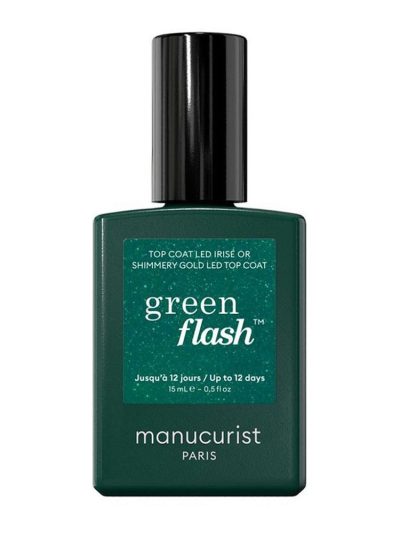 Manucurist Green Flash lakier nawierzchniowy Shimmery Gold 15ml