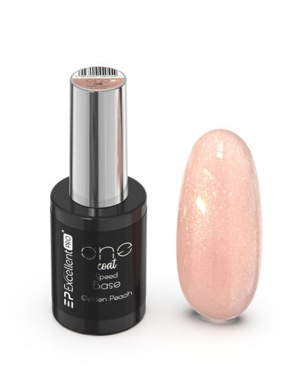 Excellent PRO One Coat Speed Base kryjąca baza hybrydowa Golden Peach 11g