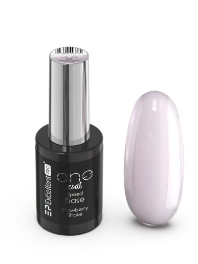 Excellent PRO One Coat Speed Base kryjąca baza hybrydowa Strawberry Shake 11g