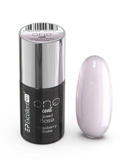 Excellent PRO One Coat Speed Base kryjąca baza hybrydowa Strawberry Shake 7g