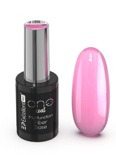Excellent PRO One Coat Multifunction Fiber Base baza hybrydowa z włóknami Strong Pink 11g
