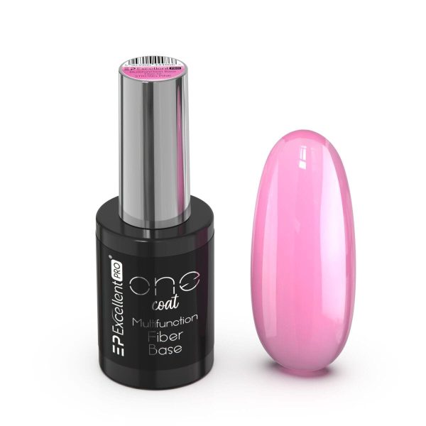 Excellent PRO One Coat Multifunction Fiber Base baza hybrydowa z włóknami Strong Pink 11g