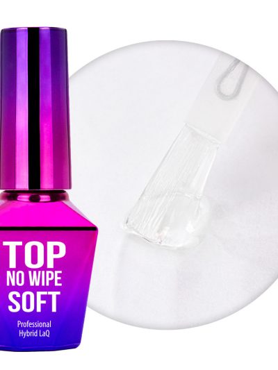 MollyLac Top No Wipe Soft top bez przemywania Clear 10g