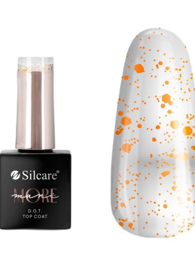 Silcare maniMORE DOT top coat do paznokci Orange 10g